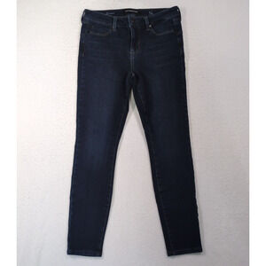 LIVERPOOL Jeans SIZE 4 /27 The Hugger Ankle‎ Mid Rise Skinny Stretch Denim Blue